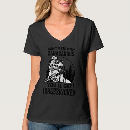 ナナナサウルスを台無しにするなジュールスキートを得る Tシャツ (正面)