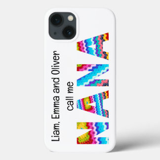 ナナナナカチェットの手紙の子供の名前を呼ぶ iPhone 13ケース