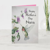 ナナハッピーマザーズデイハミングバードカード カード (正面)