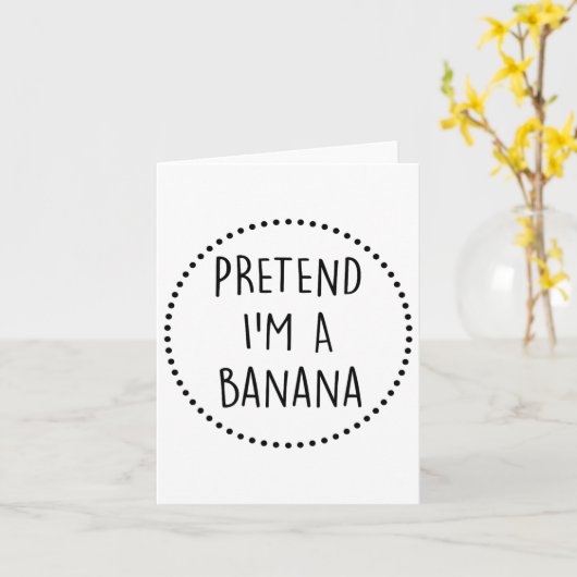 ナナハロウィーンの衣装を着たふりをする カード (黄色い花)