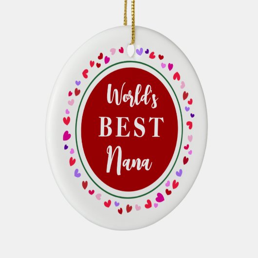 ナナハートラブサイン日クリスマスプレゼントオーナメント セラミックオーナメント (右)