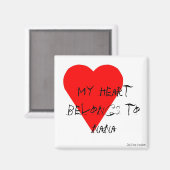 ナナハート磁石 マグネット (正面/裏面)