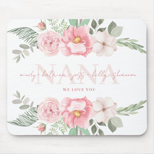 ナナパーソナライズされたフローラマウスパッド マウスパッド (正面)