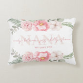 ナナパーソナライズされたフローラ腰枕 アクセントクッション (正面)