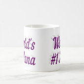 ナナパープルハーフ文字コーヒーマグ コーヒーマグカップ (中央)