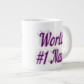 ナナパープル半文字マザーズの日 ジャンボコーヒーマグカップ (正面右)