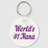 ナナパープル文字マザーズの日 キーホルダー (正面)