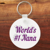 ナナパープル文字マザーズの日 キーホルダー (正面)