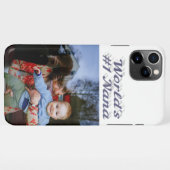 ナナフォトグレー文字マザーズの日 iPhoneケース (裏面横)