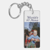 ナナフォトグレー文字 キーホルダー (正面左)