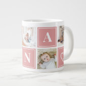 ナナフォトコラージュカスタムジャイアントコーヒーマグ ジャンボコーヒーマグカップ (正面右)