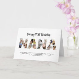 ナナフォトコラージュ切り出しおばあちゃん誕生日 カード