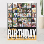 ナナフォトコラージュ31写真ハッピーバースデーカード カード (正面)