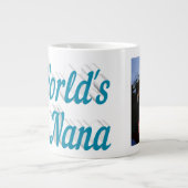 ナナフォトスカイブルー文字母の日 ジャンボコーヒーマグカップ (正面)