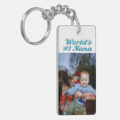 ナナフォトスカイブルー文字 キーホルダー (正面左)