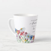 ナナフラワーズポエムカントリーワイルドフラワー カフェラテマグ (左アングル)