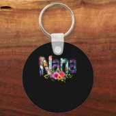 ナナフローラかわいい花おばあちゃん賛美おばあちゃん キーホルダー (正面)