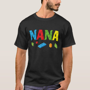ナナマスタービルダー建物ブロックファミリ Tシャツ