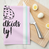 ナナモダン引用文パステルストライプのキッチンタオル キッチンタオル (四つ折り)