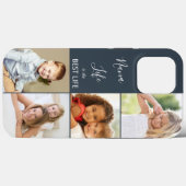ナナライフはライフ最高の4フォトコラージュ石板 Case-Mate iPhoneケース (裏面 (横))