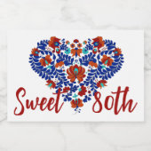 ナナーズ80誕生日/ハンガリーマティ素朴ョ スパークリングワインラベル (シングルラベル)