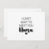ナナ妊娠アナウンセームに会うのが待ち遠しい ポストカード (正面/裏面)
