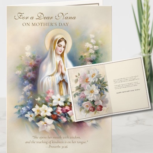ナナ宗教母の日フローラ カード