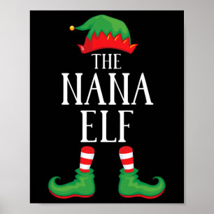 ナナ小妖精や小人マッチンググループクリスマスおもしろいファミリークリスマ ポスター