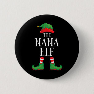 ナナ小妖精や小人マッチンググループクリスマスおもしろいファミリークリスマ 缶バッジ
