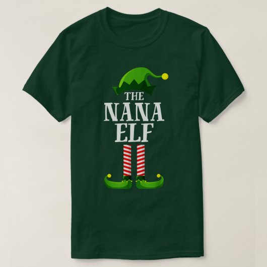ナナ小妖精や小人マッチングファミリーグループクリスマスパーティーパージ Tシャツ (デザイン正面)