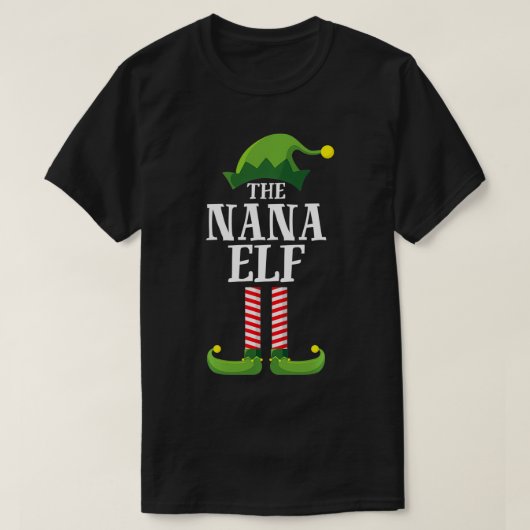 ナナ小妖精や小人マッチングファミリーグループクリスマスパーティー Tシャツ (デザイン正面)