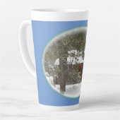 ナナ小屋 カフェラテマグ (左アングル)