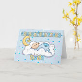 ナナ新生児ボーイおめでとう カード (黄色い花)