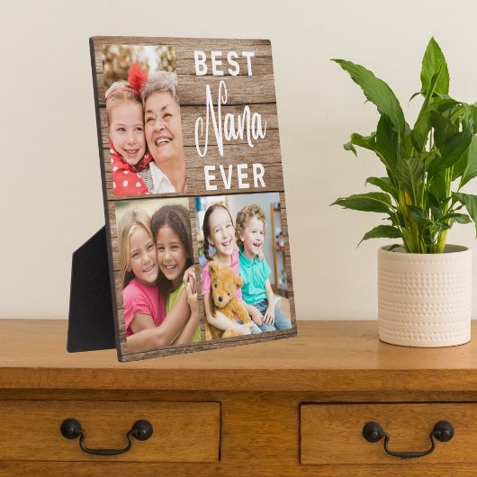 ナナ最高のエバーグランドキッズ3写真コラージウッド フォトプラーク