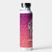 ナナ最高のエバーグリッターカスタムタイポグラフィ ウォーターボトル (右面)