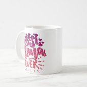 ナナ最高のエバーグリッターカスタムタイポグラフィ コーヒーマグカップ (正面左)