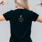 ナナ最高のエバーフローラリース名前をカスタムするブラック Tシャツ