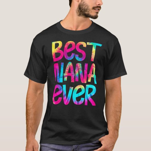 ナナ最高のエバー絞り染め母の日マザーズ女性 Tシャツ (正面)