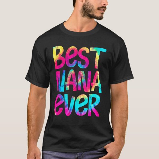 ナナ最高のエバー絞り染め母の日マザーズ女性 Tシャツ (正面)