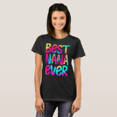 ナナ最高のエバー絞り染め母の日マザーズ女性 Tシャツ (正面フル)