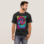 ナナ最高のエバー絞り染め母の日マザーズ女性 Tシャツ (正面フル)