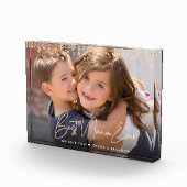 ナナ最高のエバー金ゴールドグリッタースクリプト名前をカスタムする フォトブロック (右)