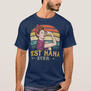 ナナ最高のーエバーウィメンズヴィンテージデコール祖母 Tシャツ