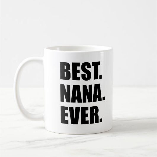 ナナ最高のーエバー祖母マググ コーヒーマグカップ (左)