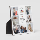 ナナ最高の・エバー | Burgundy Bohoフローラフォトグリッド フォトプラーク (正面)