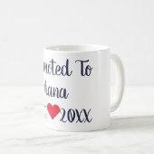 ナナ海軍及び赤いマグに促進される コーヒーマグカップ (正面右)