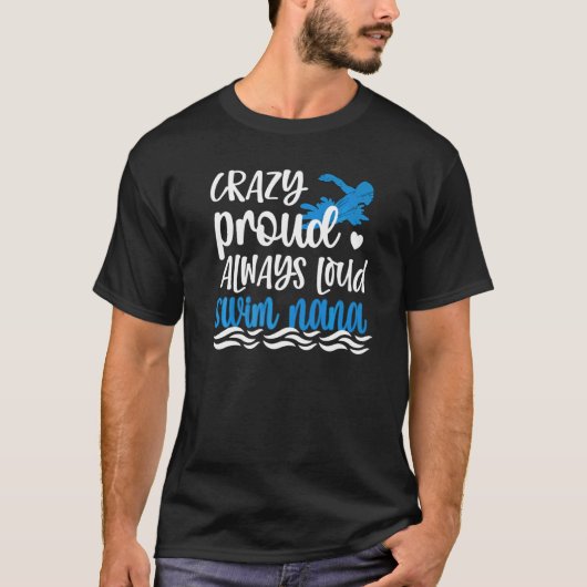 ナナ熱狂するーの泳ぐ人のナナ祖母 Tシャツ (正面)