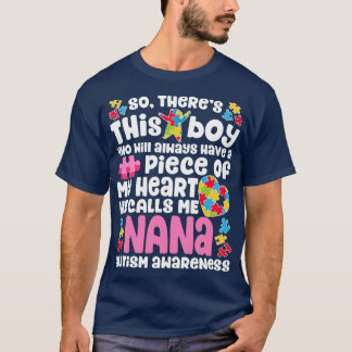 ナナ自閉症男性へ女性少年ガールズキッズ先生 Tシャツ
