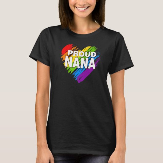 ナナ誇りを持ったLGBTレインボーゲイプライド母の日 Tシャツ (正面)