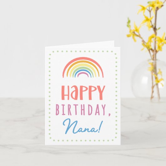 ナナ誕生日カード カード (黄色い花)